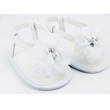 baby girl pu leather fashion white flip flop sandal shoes wholesale